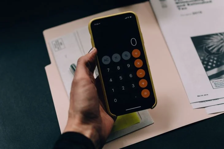 A phone calculator