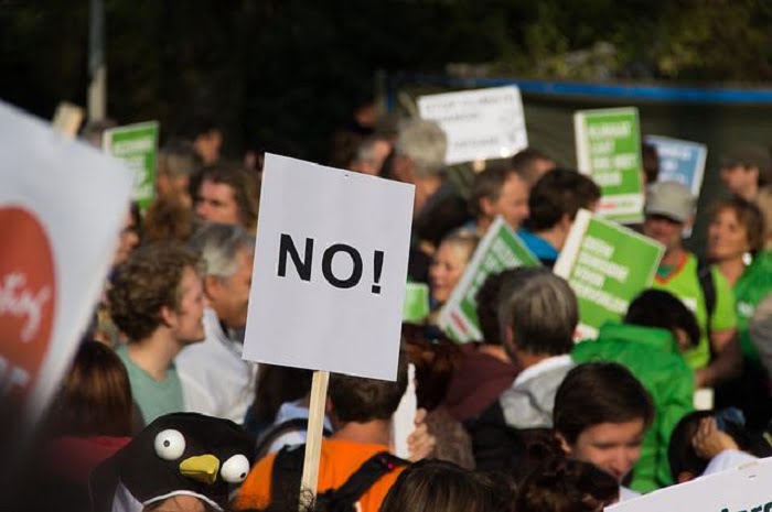 Protest sign