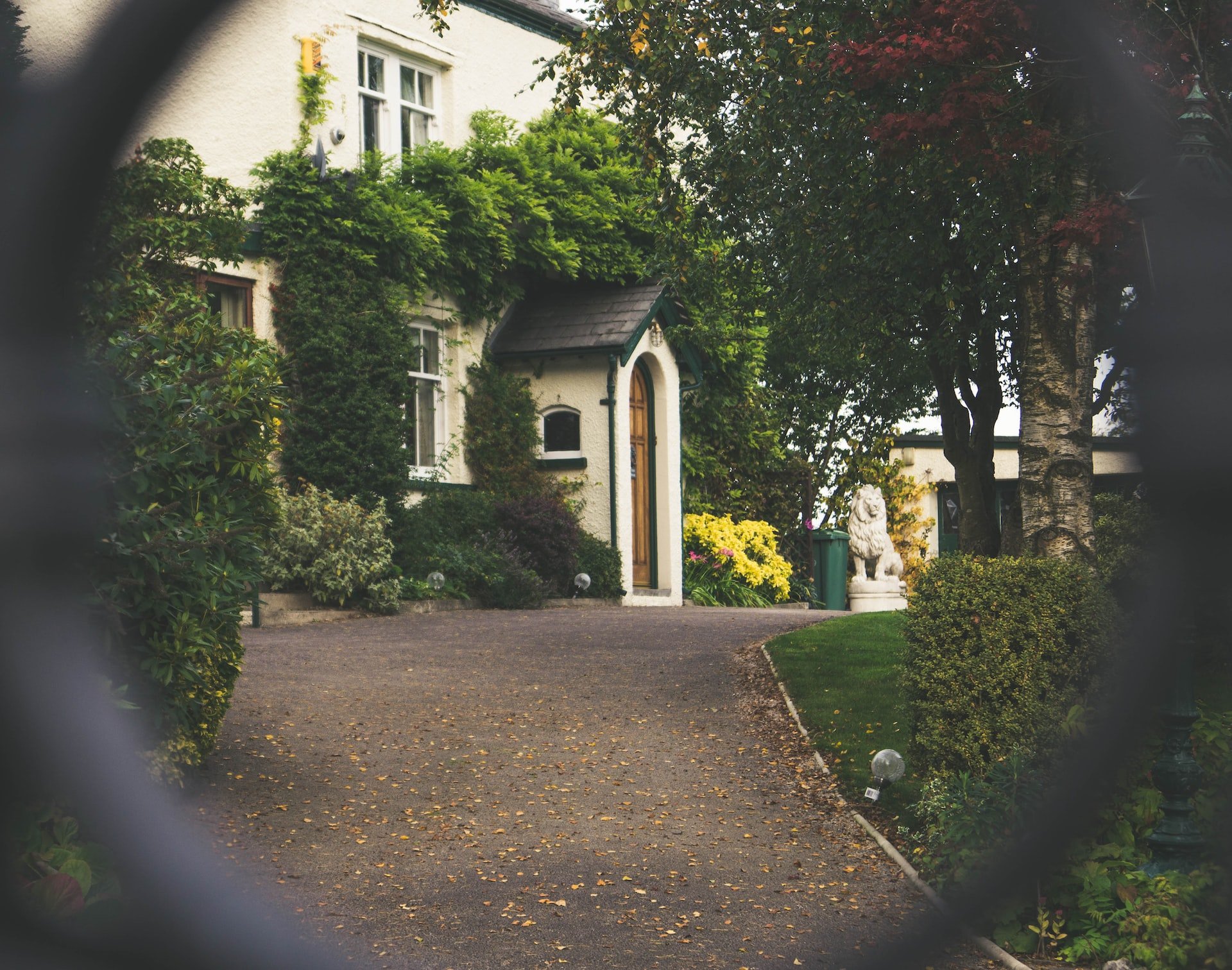 Rehab house behind a gate