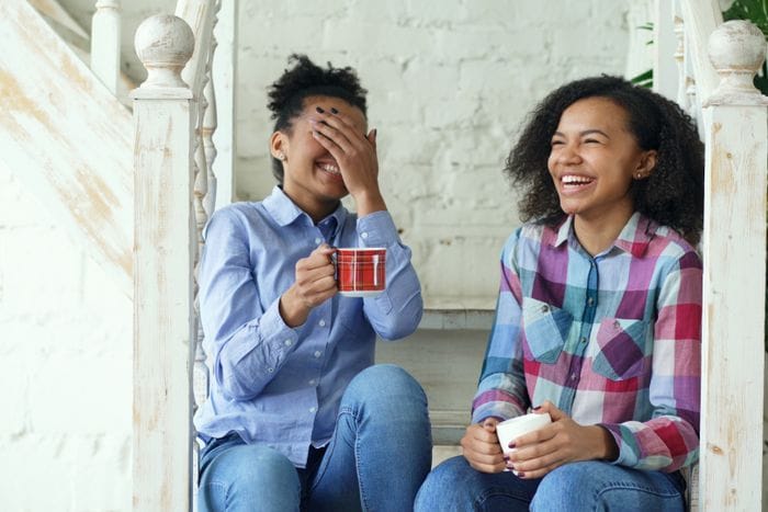 Laughter during recovery
